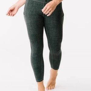 Zyia sage medley drawstring luxe leggings